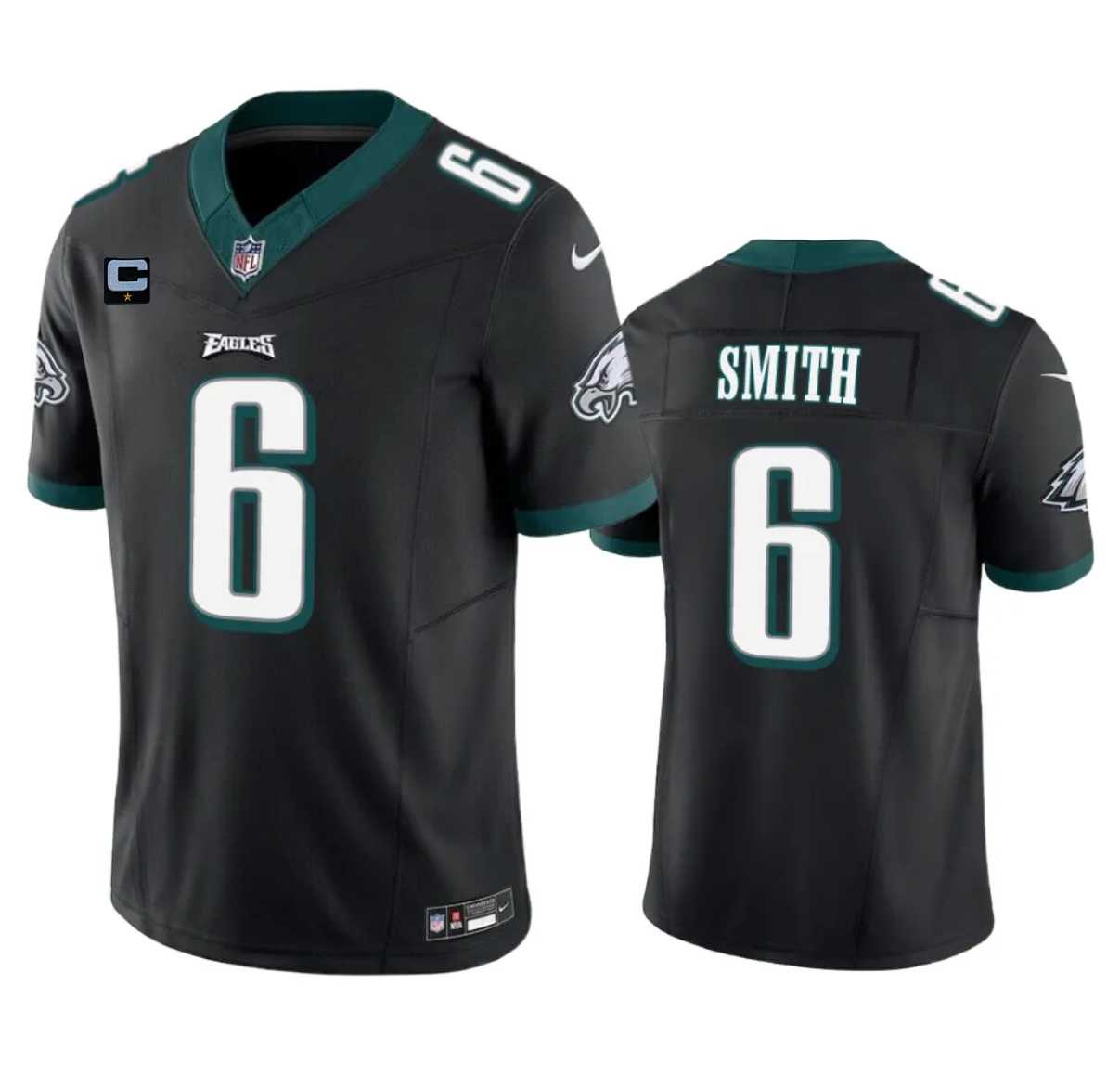 Men & Women & Youth Philadelphia Eagles #6 DeVonta Smith Black 2023 F.U.S.E. With 1-Star C Patch Vapor Vapor Untouchable Limited Jersey,We sell and wholesale Men & Women & Youth Philadelphia Eagles #6 DeVonta Smith Black 2023 F.U.S.E. With 1-Star C Patch Vapor Vapor Untouchable Limited Jersey on line form chian!